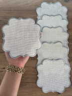 SARRA 15x15 GÜMÜŞ SUNUM PEÇETESİ - V3