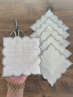 SARRA 15x15 GÜMÜŞ SUNUM PEÇETESİ - V1
