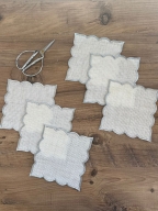 SARRA 15x15 GÜMÜŞ SUNUM PEÇETESİ - V1