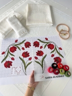 SARRA 7 İP BOHÇA SET ŞABLON KİTİ