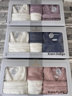 SARRA BAMBU AİLE BORNOZ SETİ