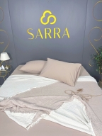 SARRA 160X240 TEK KİŞİLİK MÜSLİN YATAK ÖRTÜSÜ