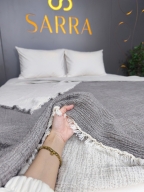 SARRA 160X240 TEK KİŞİLİK MÜSLİN YATAK ÖRTÜSÜ