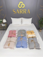 SARRA 160X240 TEK KİŞİLİK MÜSLİN YATAK ÖRTÜSÜ
