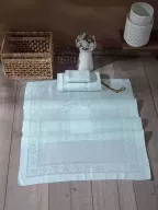 SARRA 3'LÜ DİKİŞLİ SECCADE SETİ