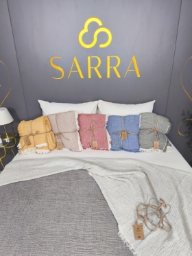 SARRA 220X240 ÇİFT KİŞİLİK MÜSLİN YATAK ÖRTÜSÜ