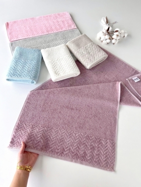 50X90 MYSOFT 6'LI RENKLİ HAVLU - ZİKZAK